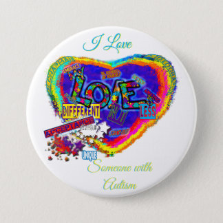 I Love Someone with Autism 2(me) Button
