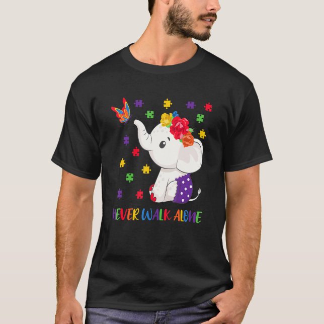 I Love Someone With Autism  Autism Awareness T-Shirt (Front)