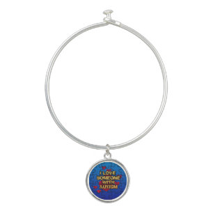 I Love Someone With Autism Bangle Bracelet