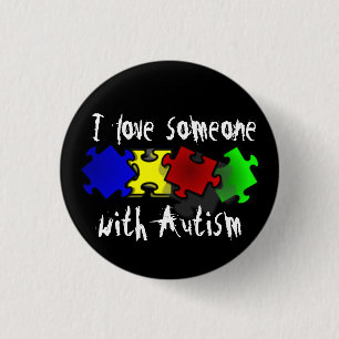 I love someone with Autism Button