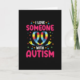 I love someone with autism card