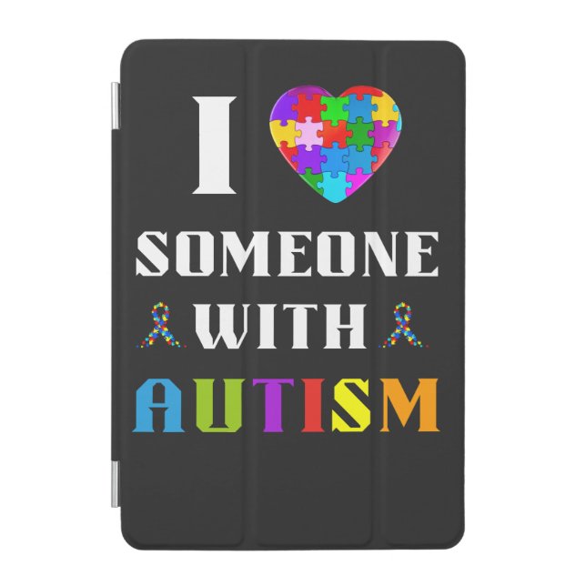 I Love Someone With Autism iPad Mini Cover (Front)