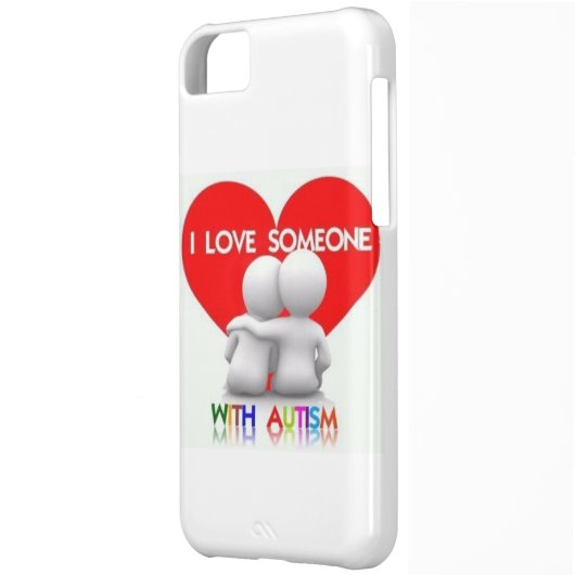 I LOVE SOMEONE WITH AUTISM IPHONE CASE (Back Left)