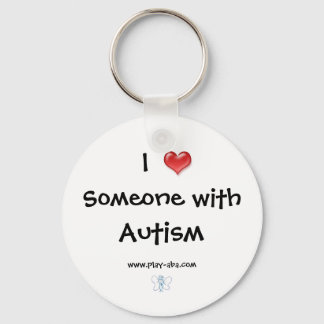 I Love Someone with Autism Key Chain