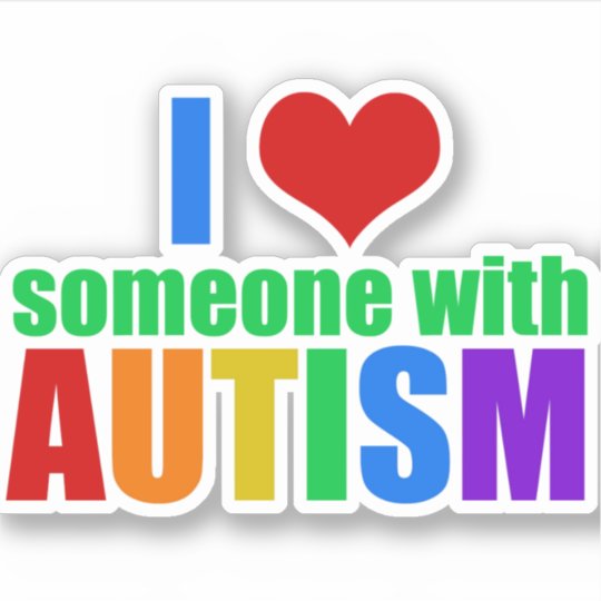 Download I Love Someone with Autism Sticker | Zazzle.com