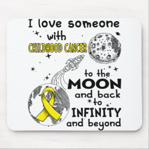 I love Someone with Childhood Cancer Awareness Mouse Pad
