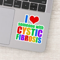I Love Someone with Cystic Fibrosis Sticker