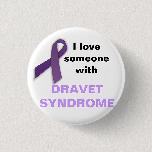 I Love Someone with Dravet Syndrome Button (Front)