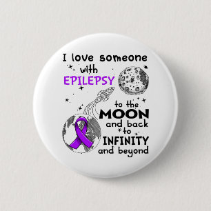 I love Someone with Epilepsy Awareness Button