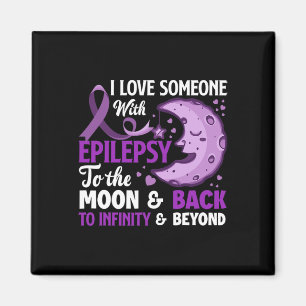 I Love Someone With Epilepsy Support Epilepsy Awar Magnet