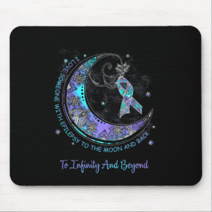 I Love Someone With Epilepsy To The Moon And Back Mouse Pad