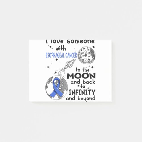 I love Someone with Esophageal Cancer Awareness Post_it Notes