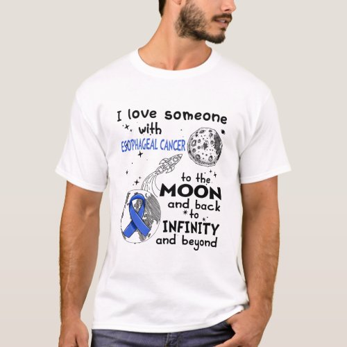 I love Someone with Esophageal Cancer Awareness T_Shirt