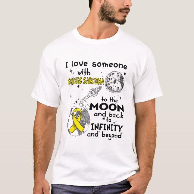 I love Someone with Ewings Sarcoma Awareness T-Shirt (Front)