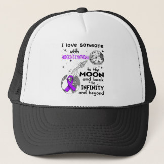 I love Someone with Hodgkin's Lymphoma Awareness Trucker Hat