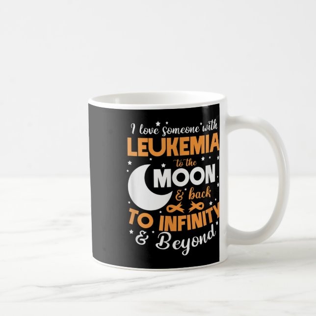 I Love Someone With Leukemia Awareness Support  Coffee Mug (Right)