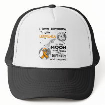 I love Someone with Leukemia Awareness Trucker Hat
