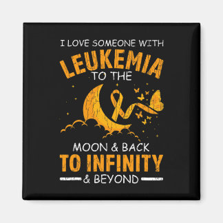 I Love Someone With Leukemia Happy Awareness Ribbo Magnet