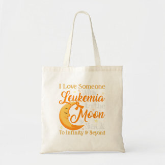 I Love Someone With Leukemia To The Moon & Back Tote Bag