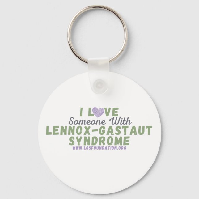 I love someone with LGS Button Keychain (Front)