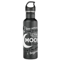 I Love Someone With Melanoma To The Moon Stainless Steel Water Bottle