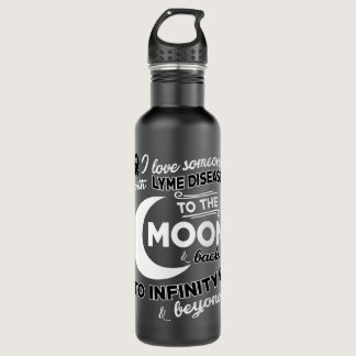 I Love Someone With Melanoma To The Moon Stainless Steel Water Bottle