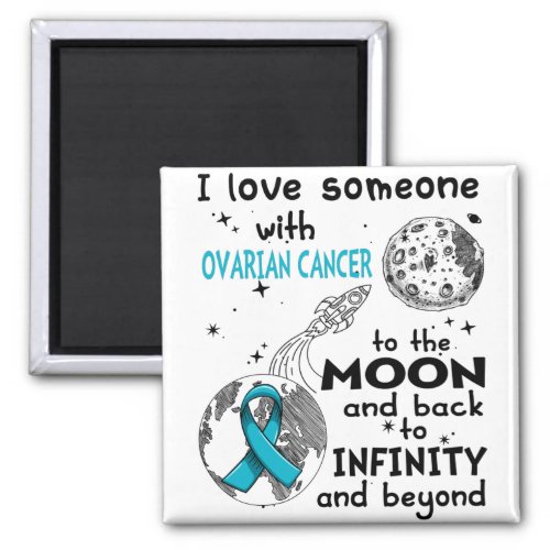 I love Someone with Ovarian Cancer Awareness Magnet