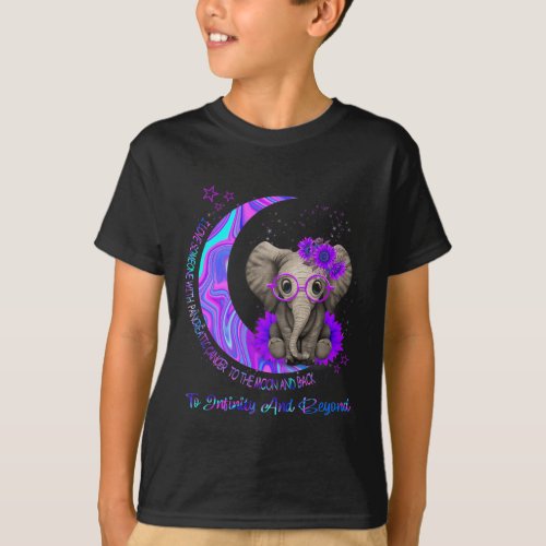 I Love Someone With Pancreatic Cancer To The Moon  T_Shirt