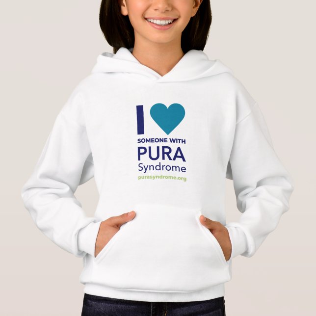 I LOVE someone with PURA Hoodie (Front)