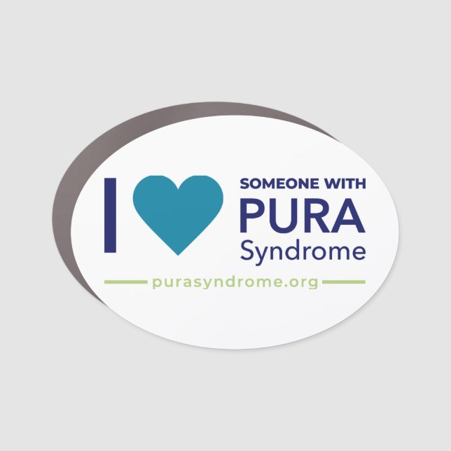 I LOVE Someone with PURA Syndrome car magnet (Front)