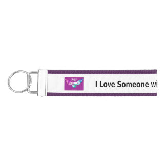I love Someone with Rett Syndrome Wrist Keychain