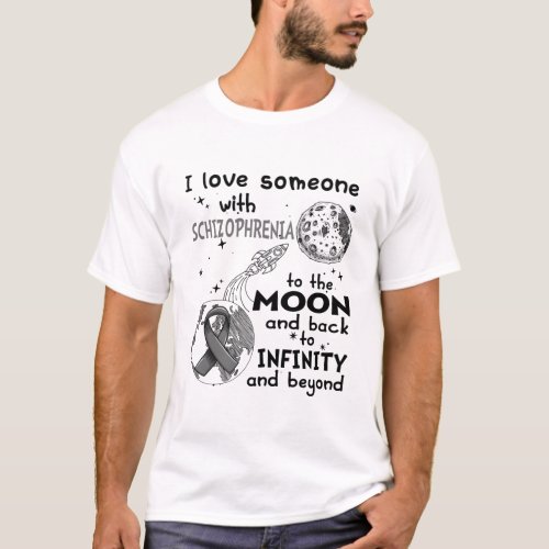 I love Someone with Schizophrenia Awareness T_Shirt