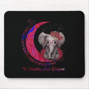 I Love Someone With Sickle Cell Anemia To The Moon Mouse Pad