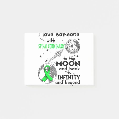 I love Someone with Spinal Cord Injury Awareness Post_it Notes