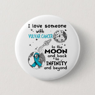 I love Someone with Vulvar Cancer Awareness Button