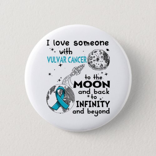 I love Someone with Vulvar Cancer Awareness Button