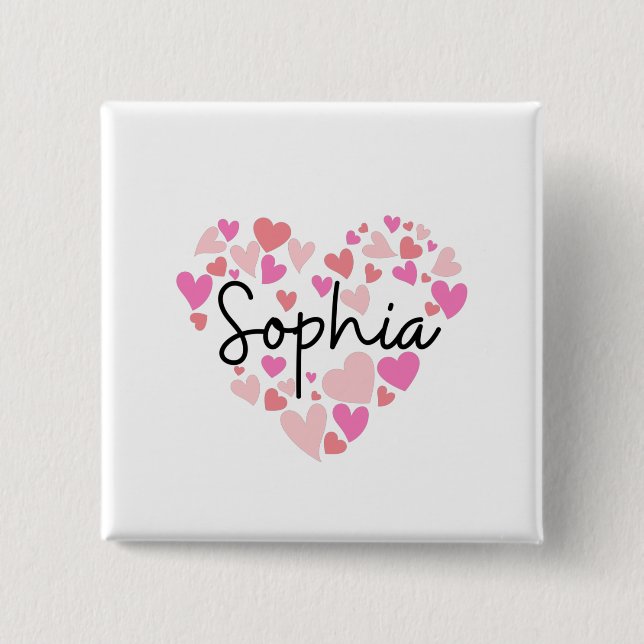 I love Sophia Button (Front)