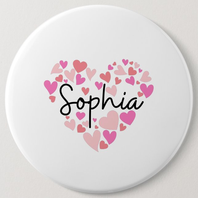 I love Sophia Button (Front)