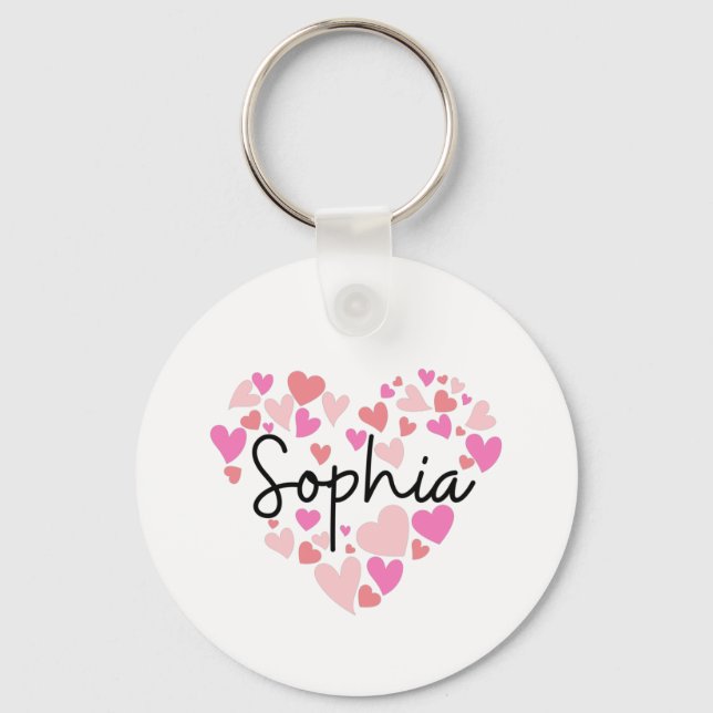 I love Sophia Keychain (Front)