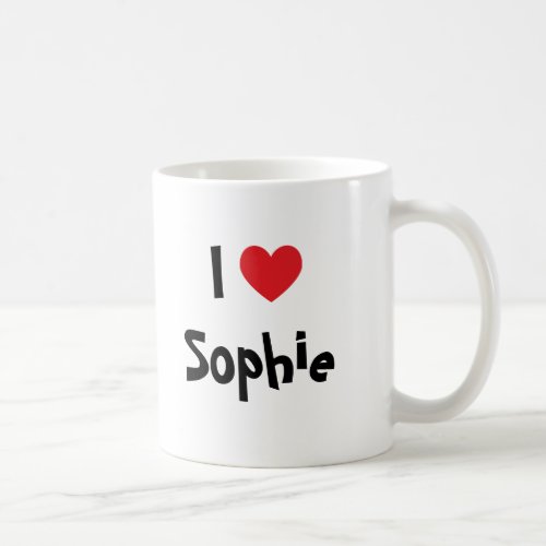 I Love Sophie Coffee Mug