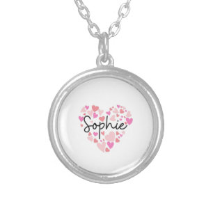 I love Sophie Silver Plated Necklace