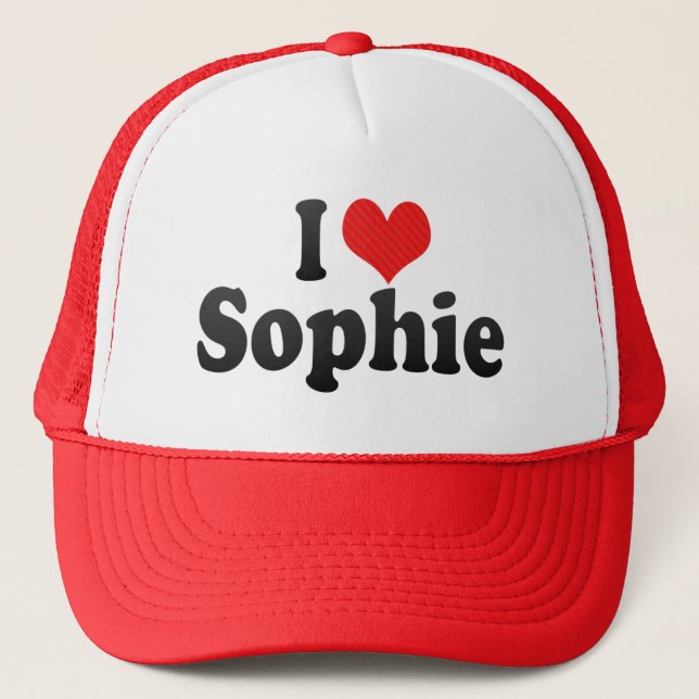 I Love Sophie Trucker Hat (Front)