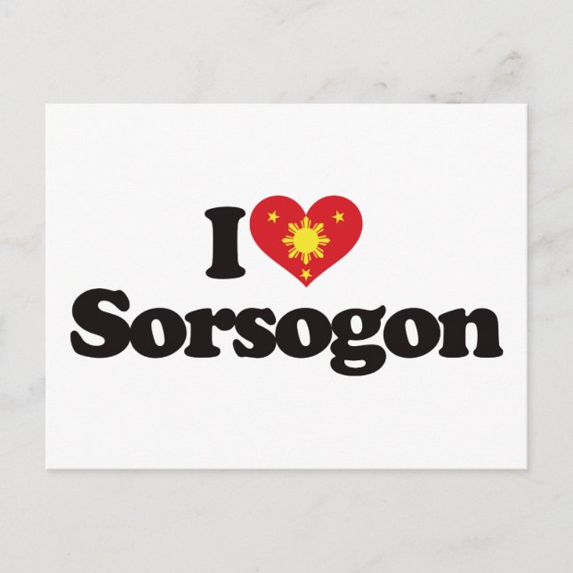 I Love Sorsogon Postcard (Front)