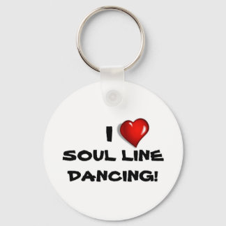 I Love Soul Line Dancing! Keychain