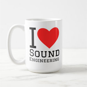 i love sound engineering coffee mug