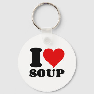 I LOVE SOUP KEYCHAIN