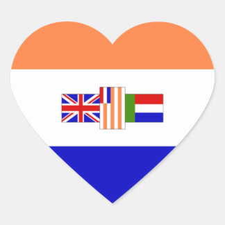 I love South Africa Heart Sticker