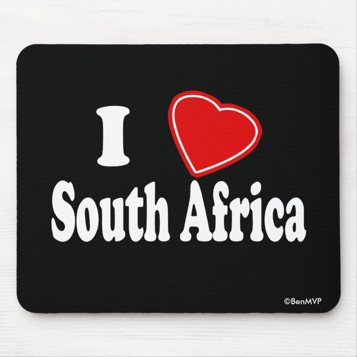 I Love South Africa Mousepad