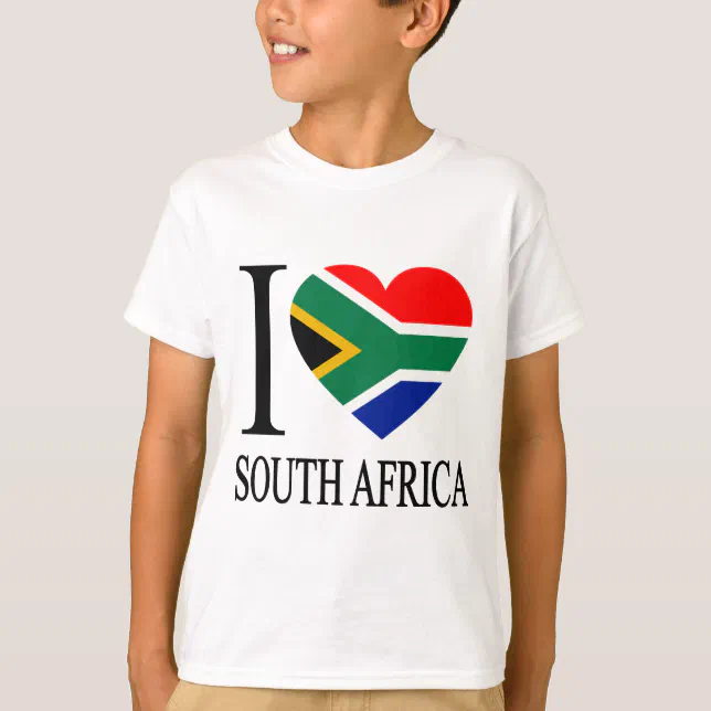 I Love South Africa T Shirt Zazzle 1676