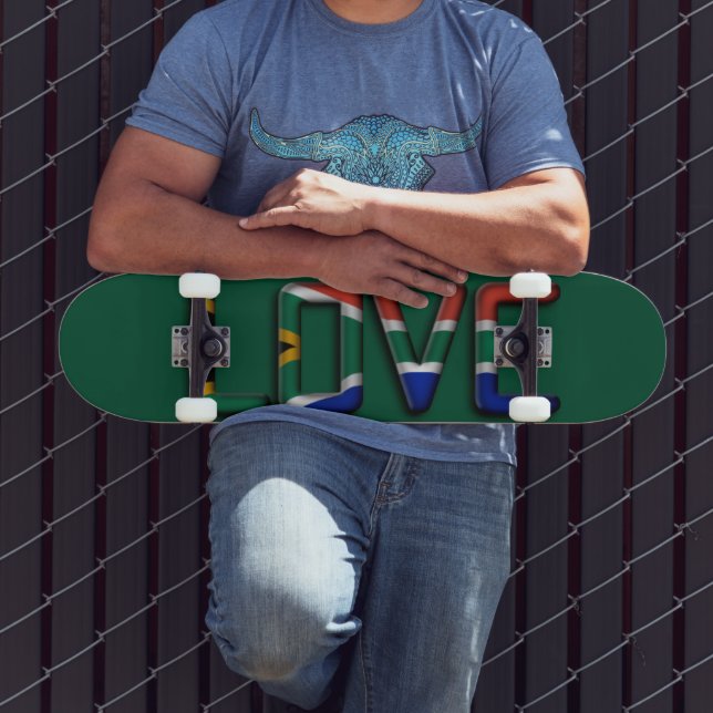 I Love South Africa with Compassion Skateboard (Outdoor 3)
